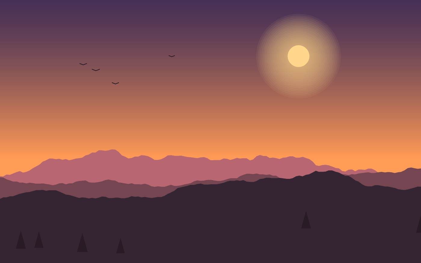 Landschapsillustratie
