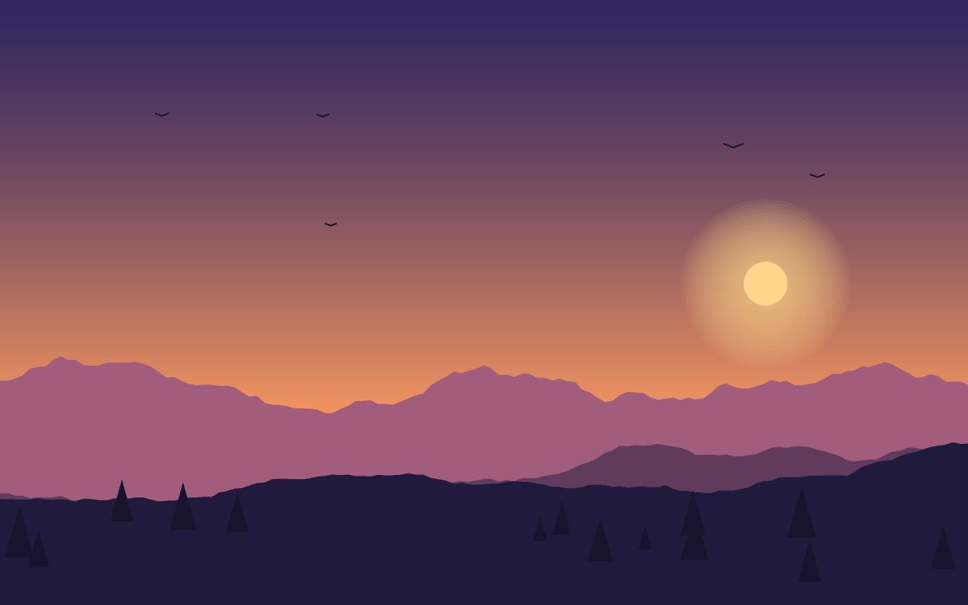 Landschapsillustratie