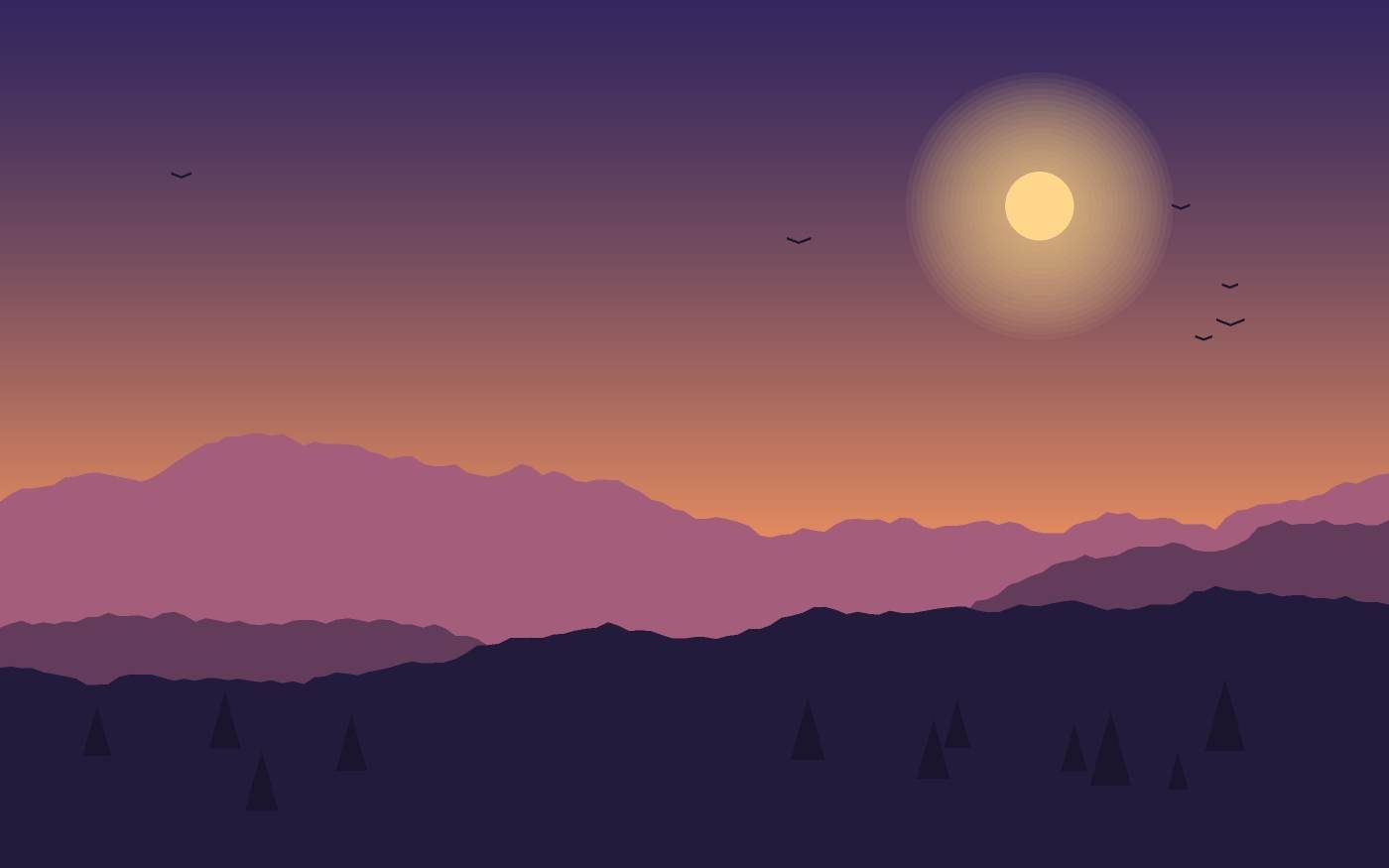 Landschaftsillustration