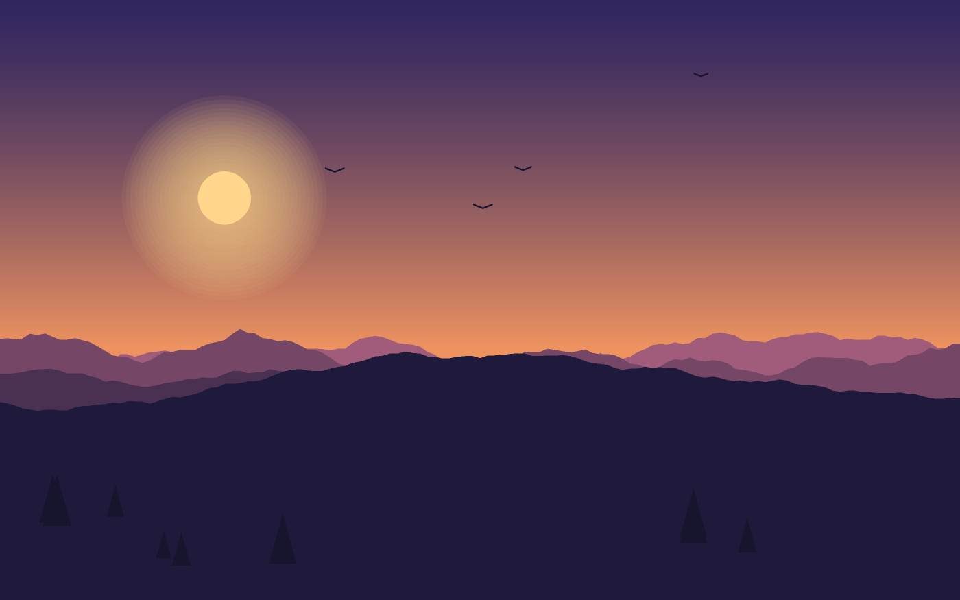 Landschaftsillustration