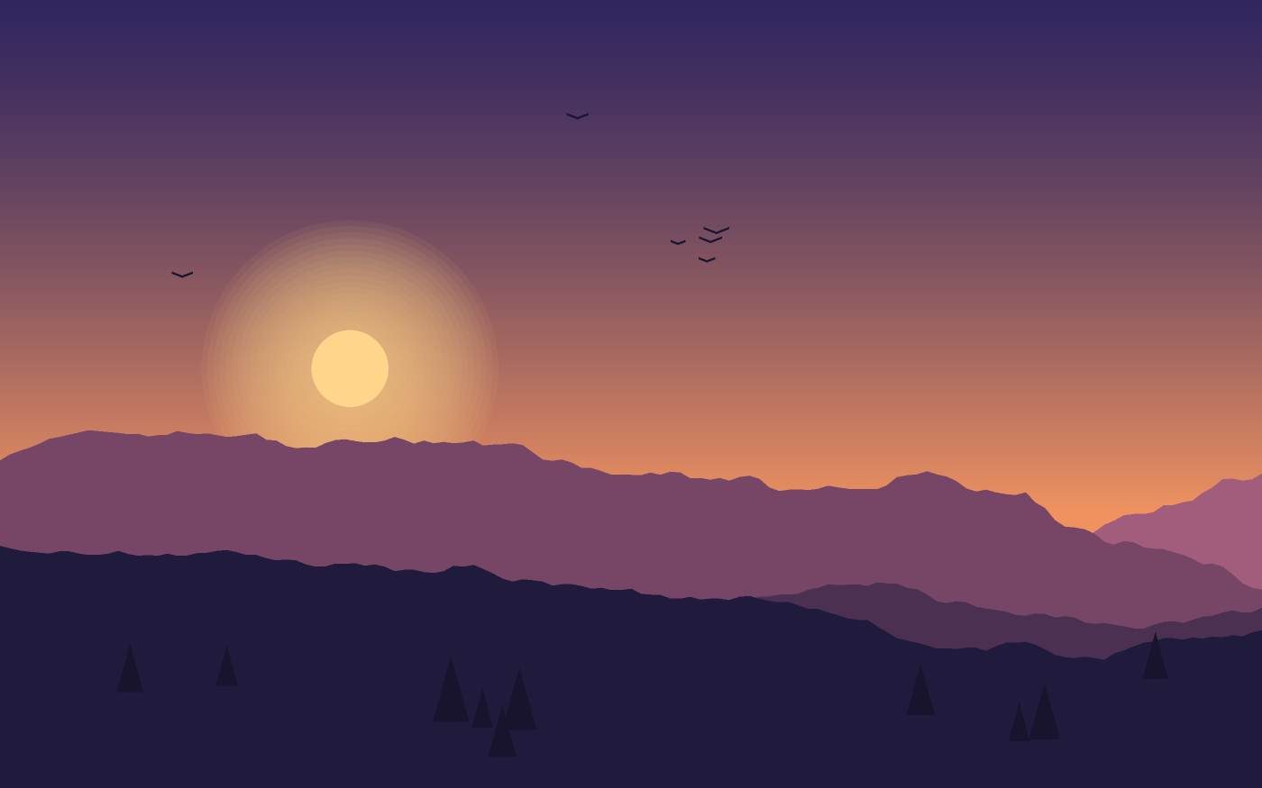 Ilustrace krajiny