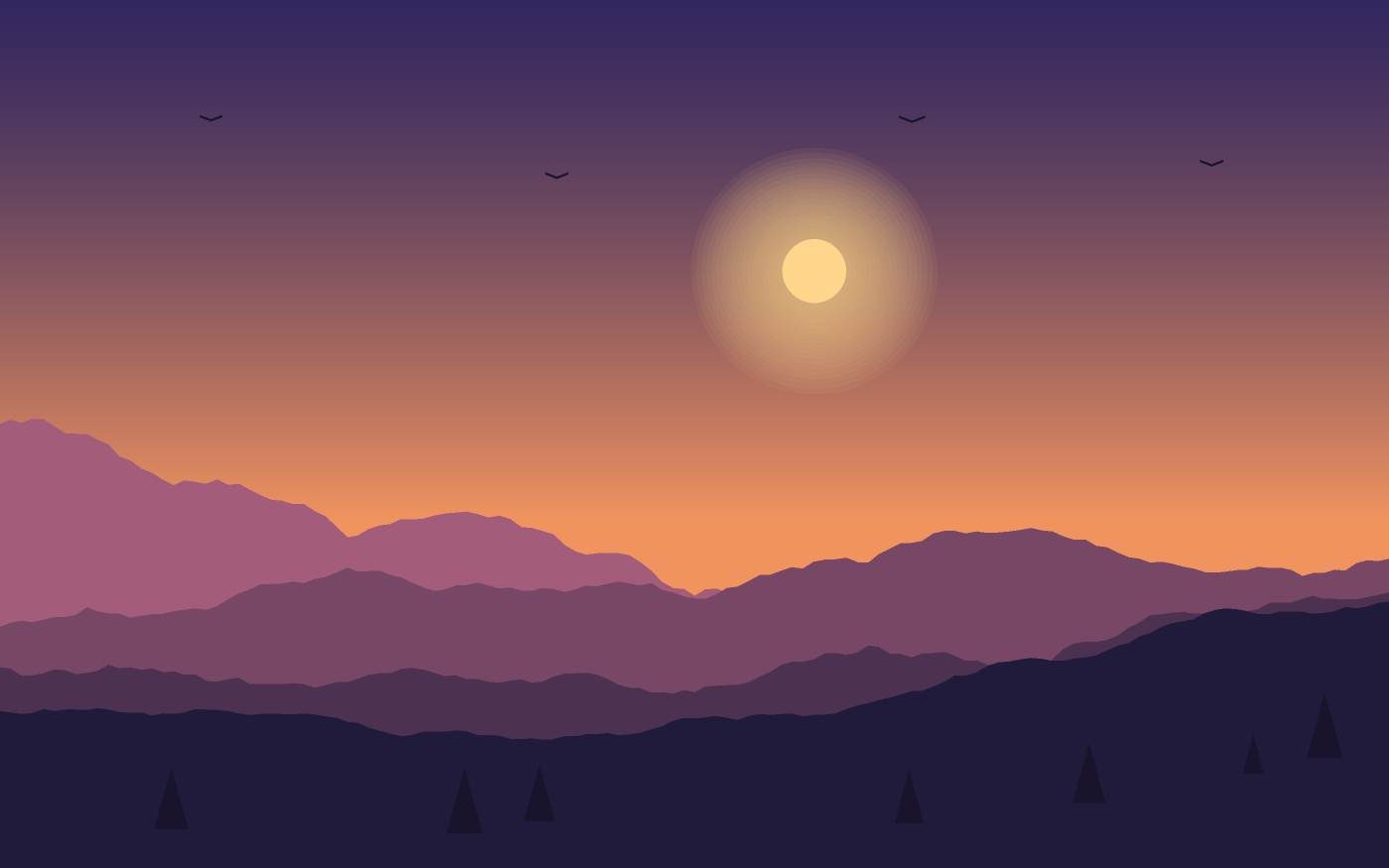 Landschaftsillustration
