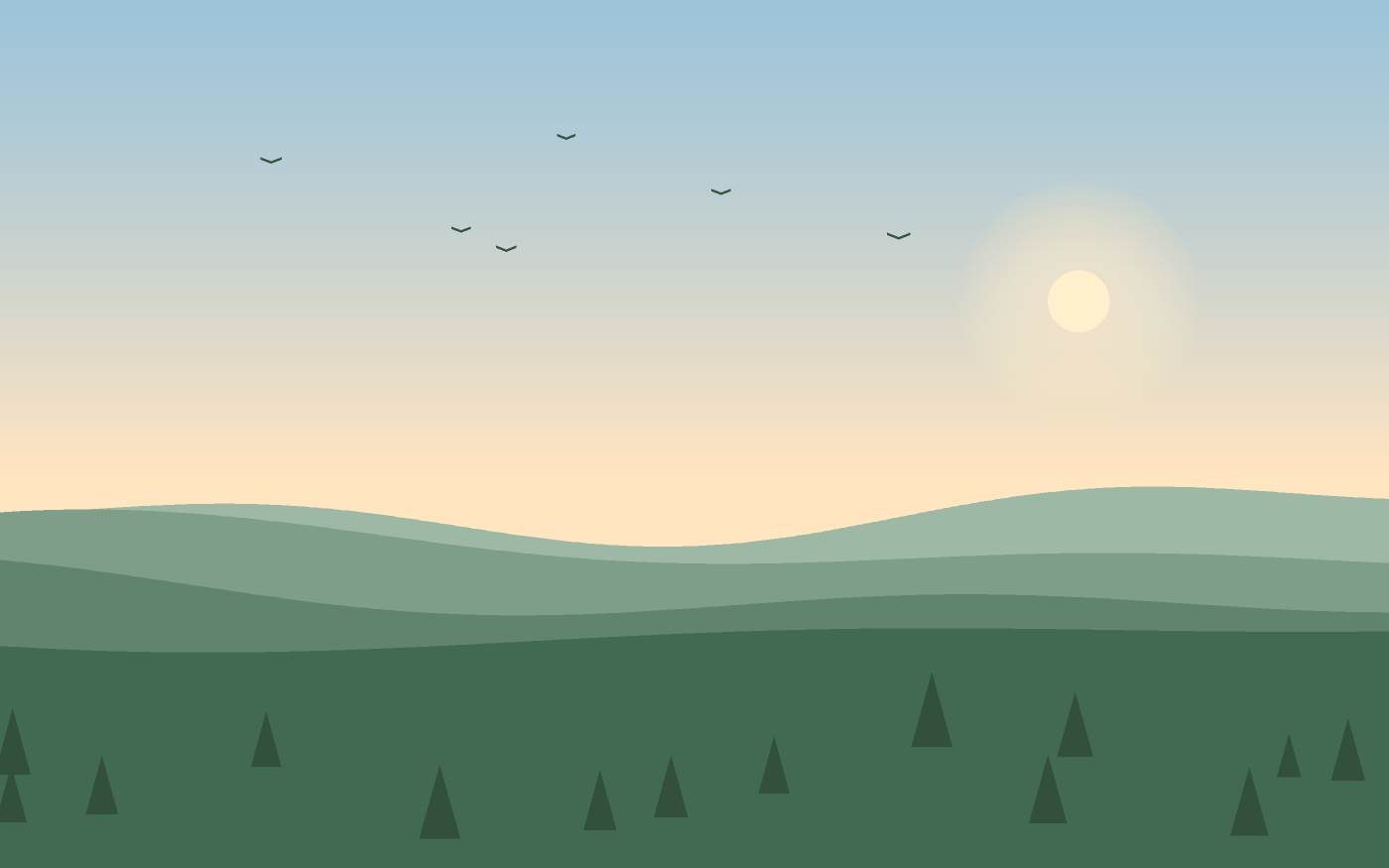 Ilustración de un paisaje
