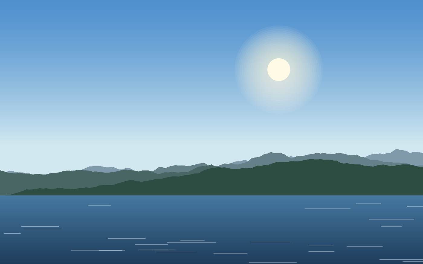 Illustrazione di un paesaggio
