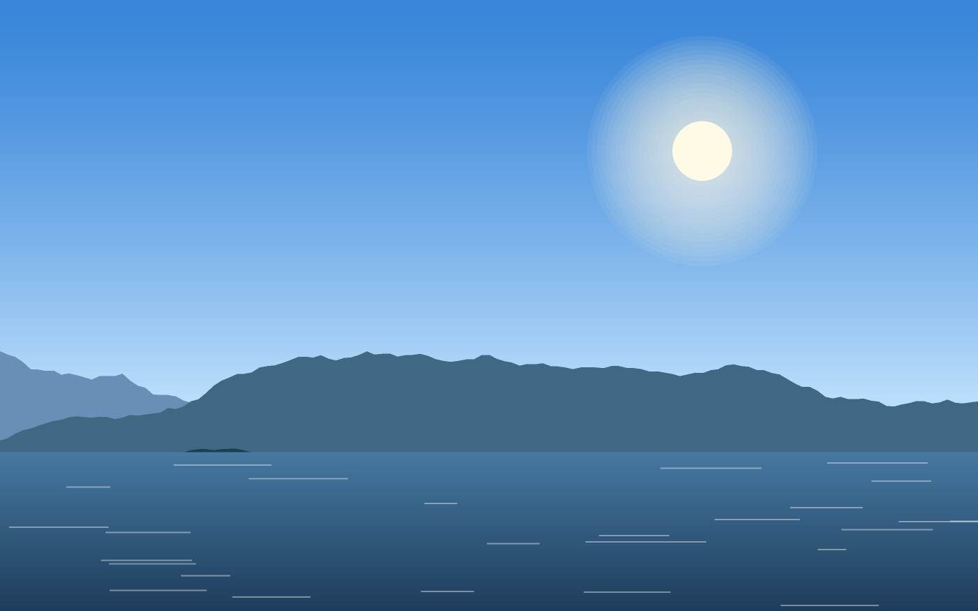 Illustrazione di un paesaggio