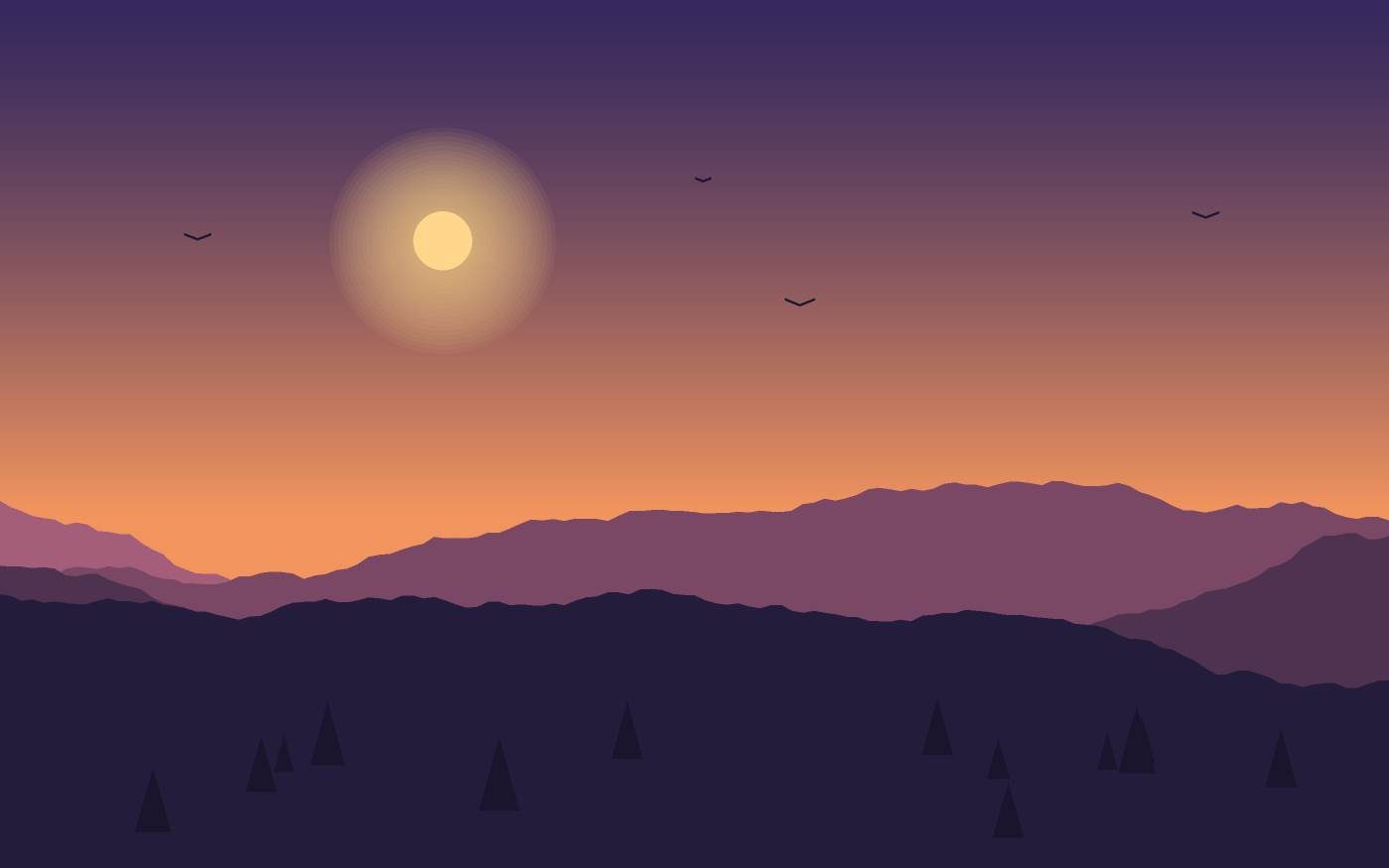 Landschapsillustratie