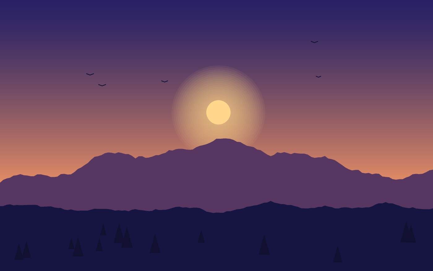 Landschapsillustratie