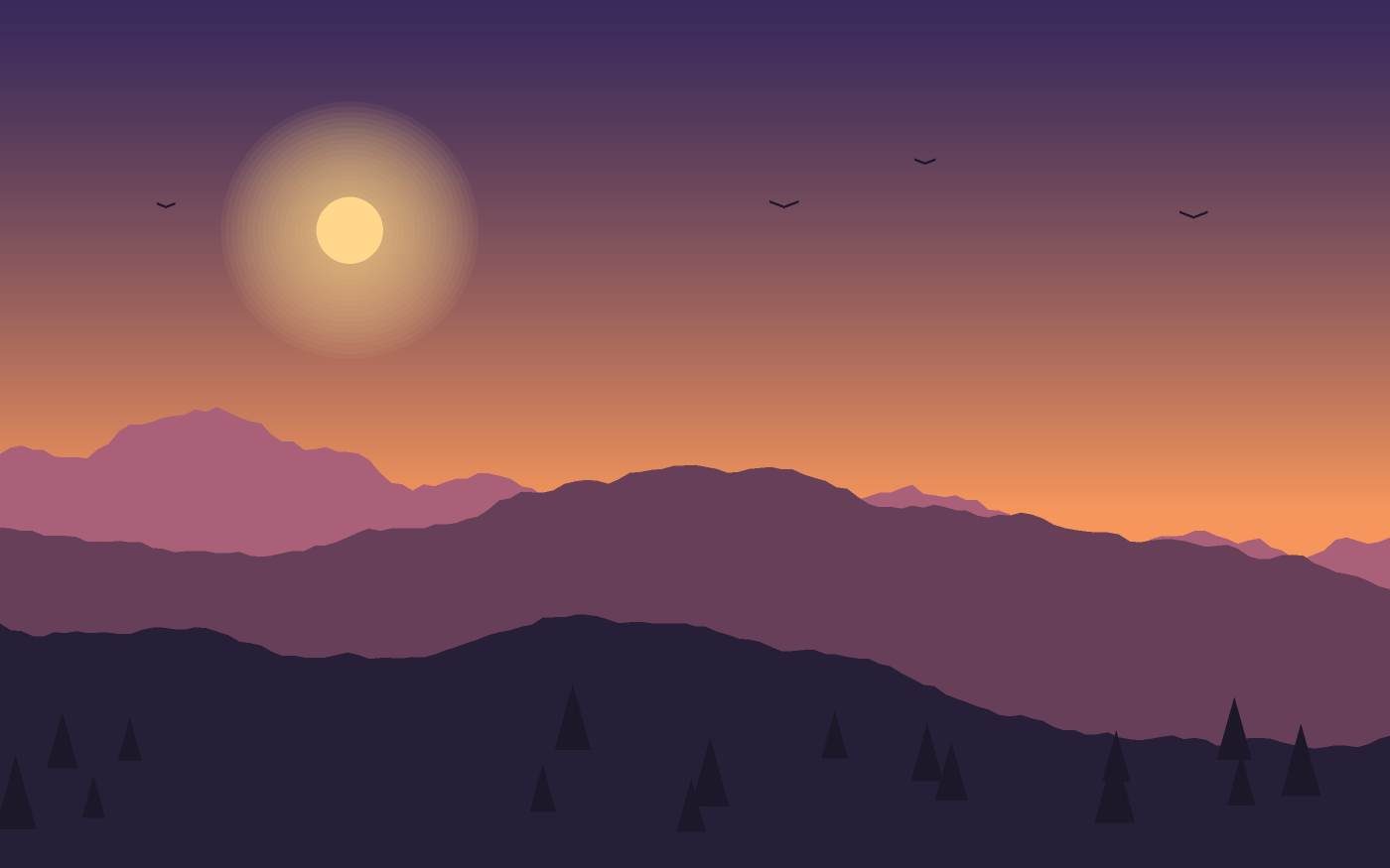 Ilustracja krajobrazu
