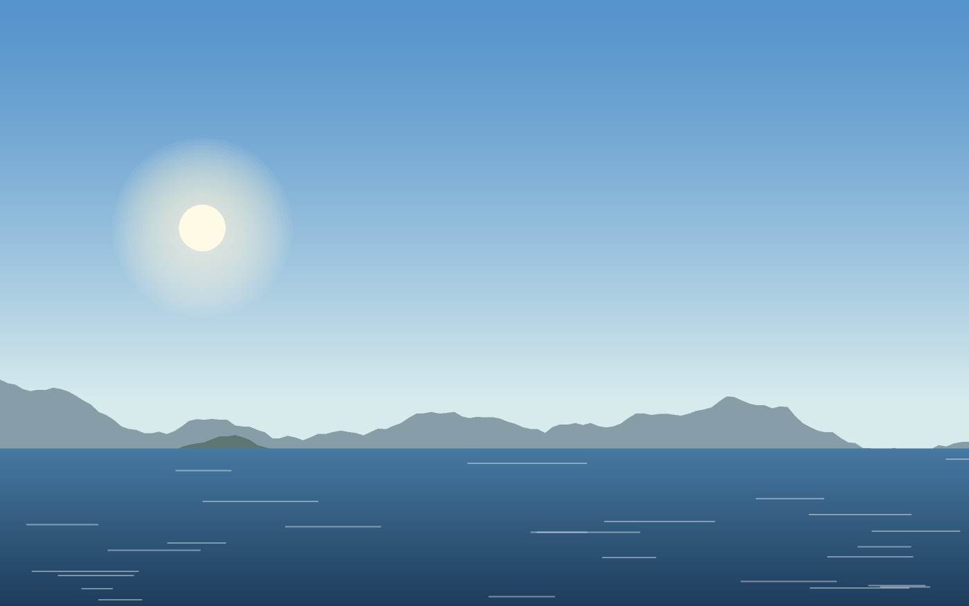 Ilustração de uma paisagem